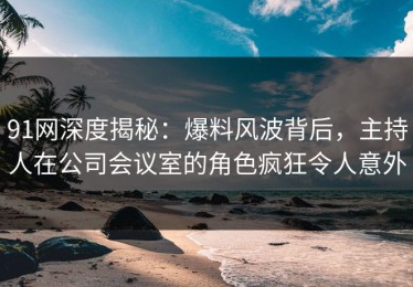 91网深度揭秘：爆料风波背后，主持人在公司会议室的角色疯狂令人意外