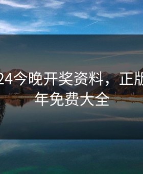 新澳2024今晚开奖资料，正版资料全年免费大全